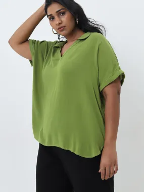 Gia Green Textured Top Gia Green Textured Top