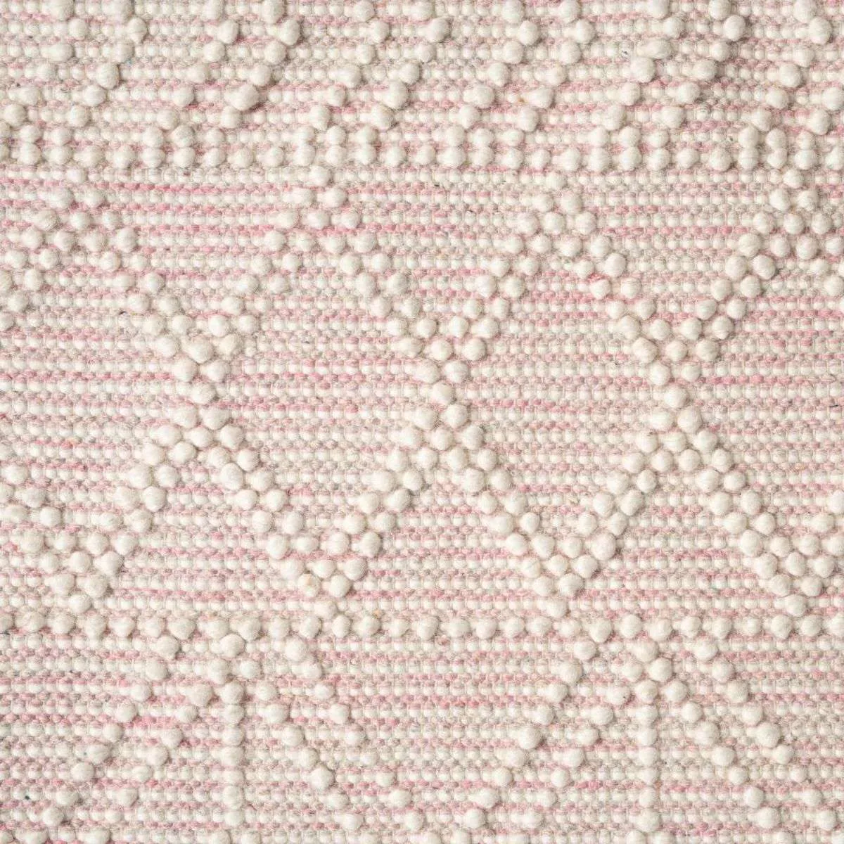 Greta Floor Rug - Natural/Pink - Large