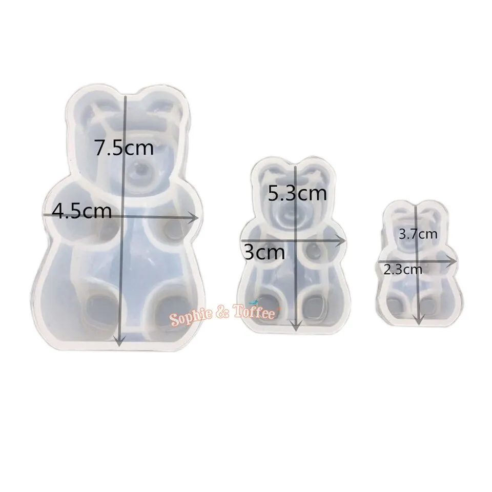 Gummy Bear Silicone Mold (3 Sizes)