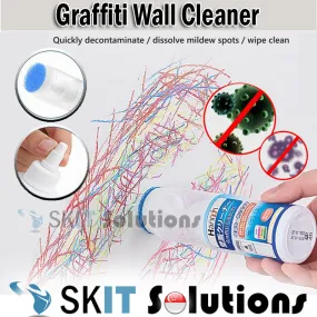 Hannah Graffiti Wall Cleaner Effective Stain Remover Household Water Paint Pencil Marks Mold Removal Hannah Graffiti Wall Cleaner Effective Stain Remover Household Water Paint Pencil Marks Mold Removal