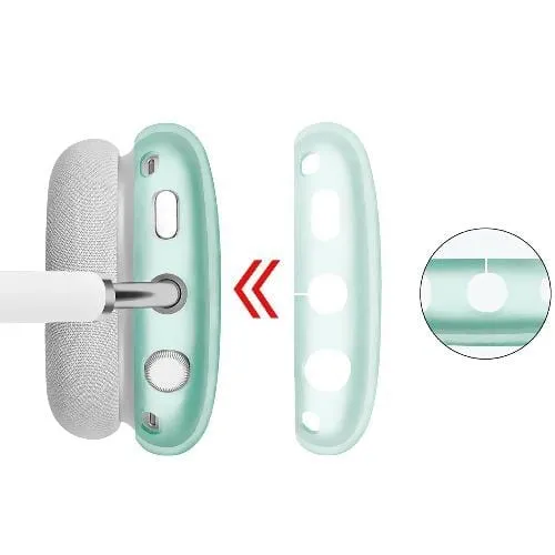 Hybrid-Flex Transparent Green Case - Apple AirPods Max