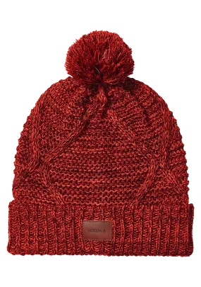 Julian Pom Beanie - Burgundy / Fire Julian Pom Beanie - Burgundy / Fire