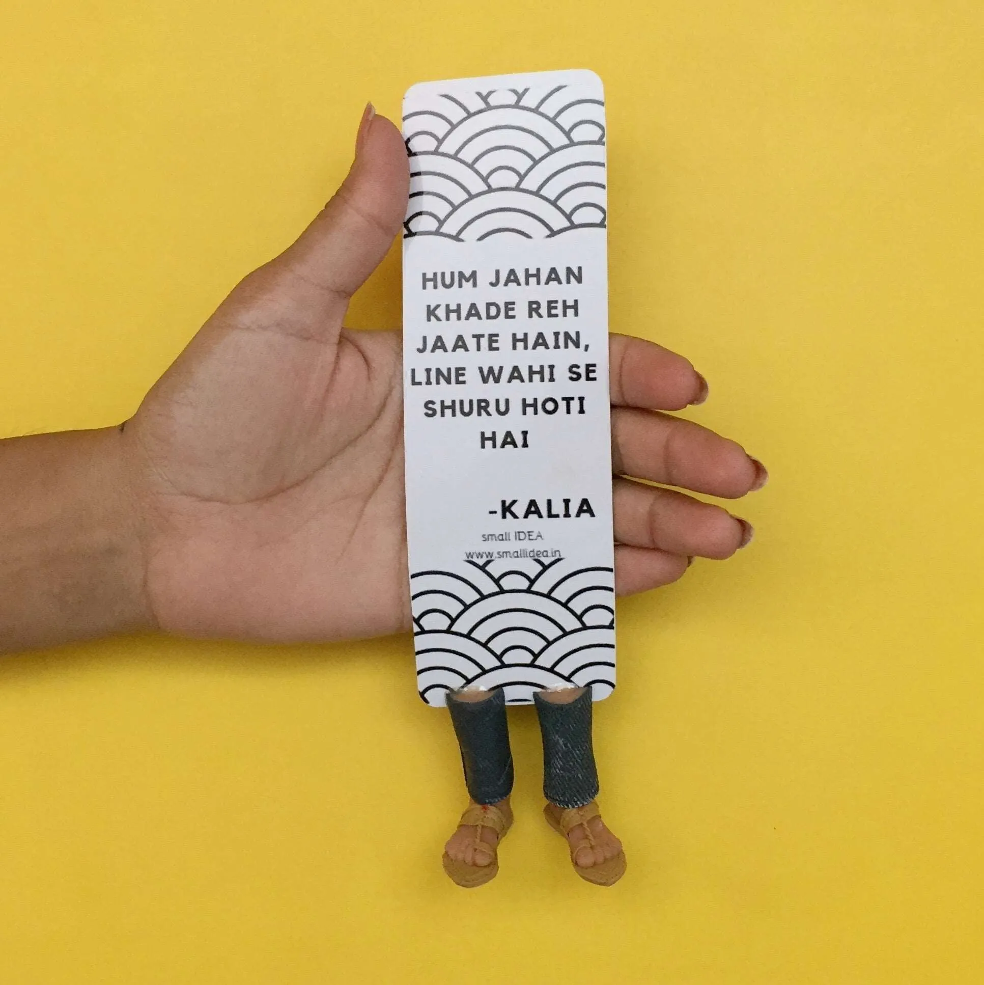 Kalia Movie Dailouge Handmade Miniature Leggy Bookmark