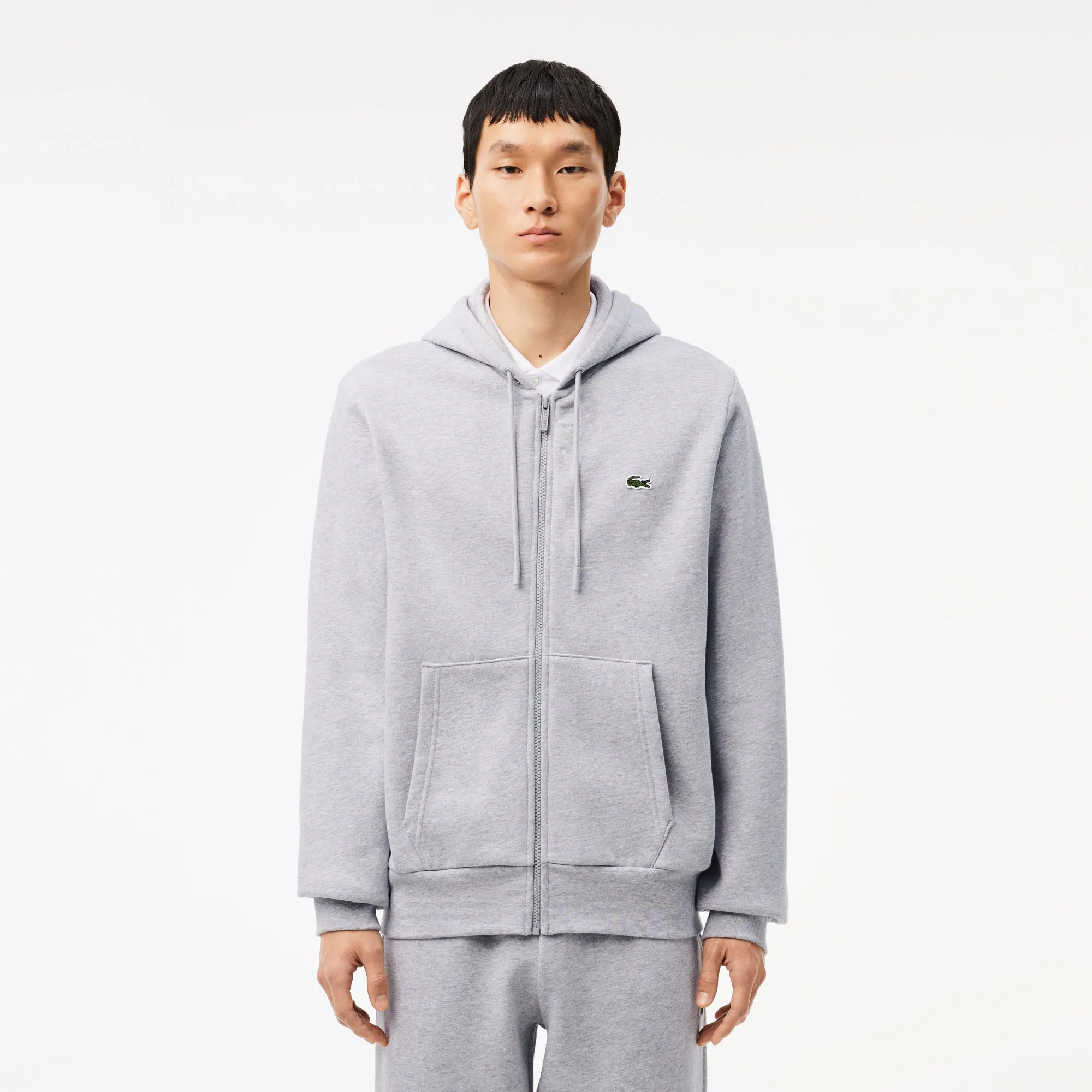 Lacoste Zip Up Fleece Grey