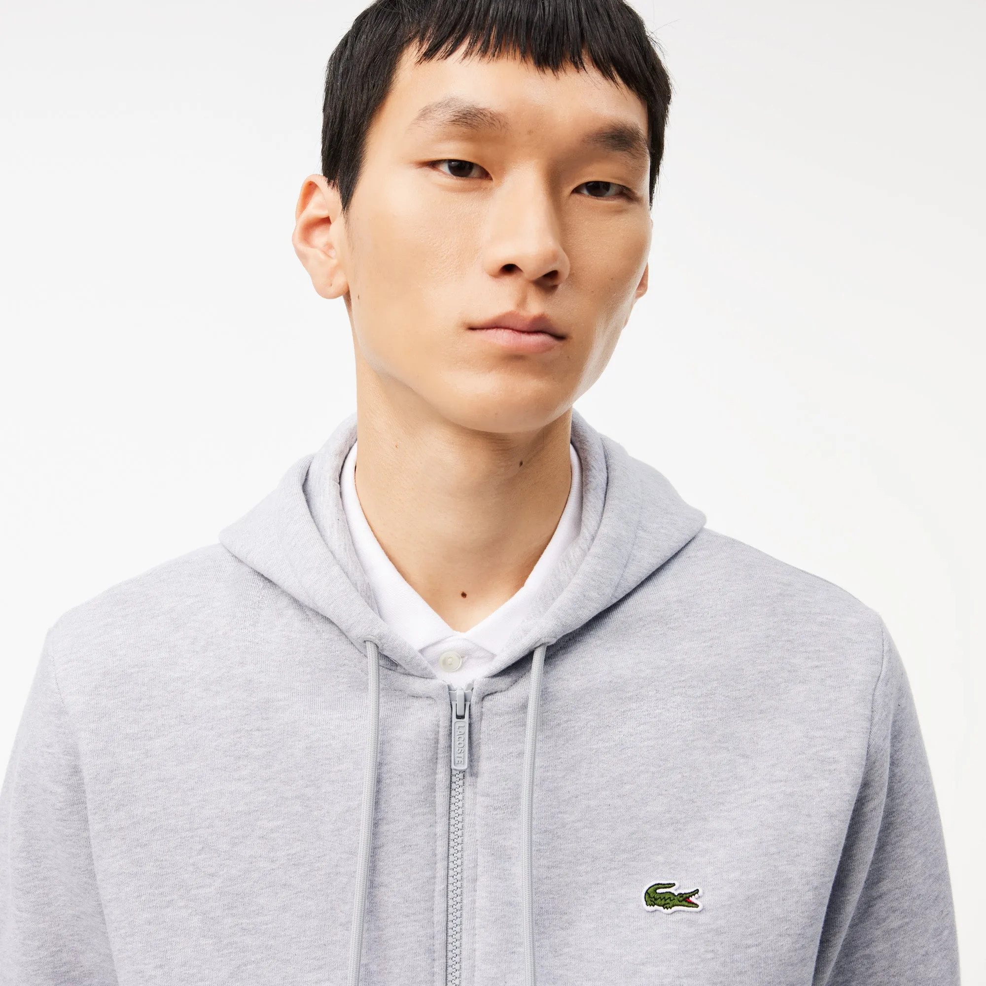 Lacoste Zip Up Fleece Grey