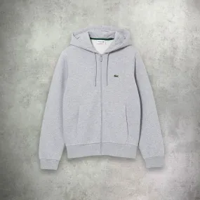 Lacoste Zip Up Fleece Grey Lacoste Zip Up Fleece Grey