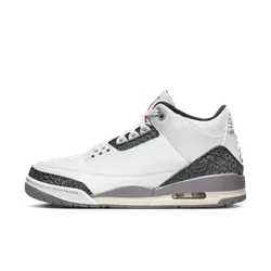 Men's Air Jordan 3 Retro - SUMMIT WHITE/FIRE RED-CEMENT GREY-BLACK
