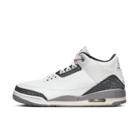 Men's Air Jordan 3 Retro - SUMMIT WHITE/FIRE RED-CEMENT GREY-BLACK Men's Air Jordan 3 Retro - SUMMIT WHITE/FIRE RED-CEMENT GREY-BLACK