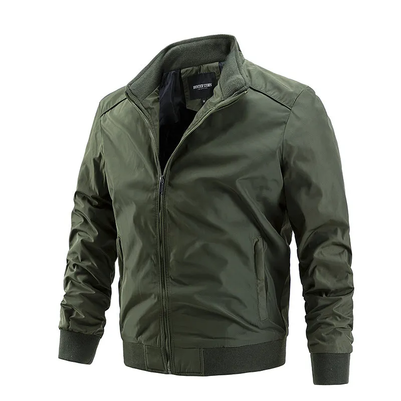 Men's Casual Solid Simple Slim Fit Jacket