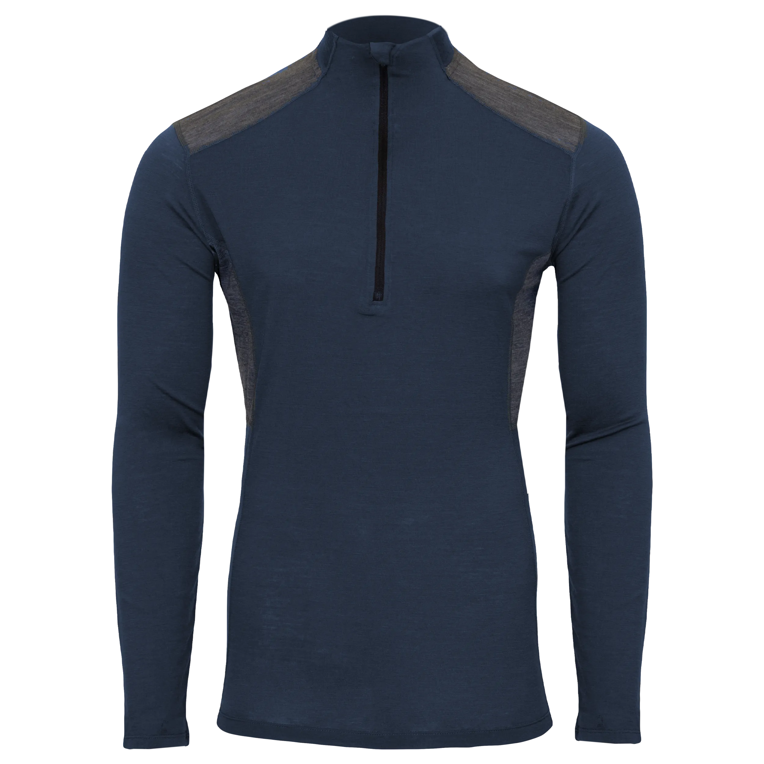 Men's Clima-Wool Merino Zip-T - Nightfall/Grey Heather