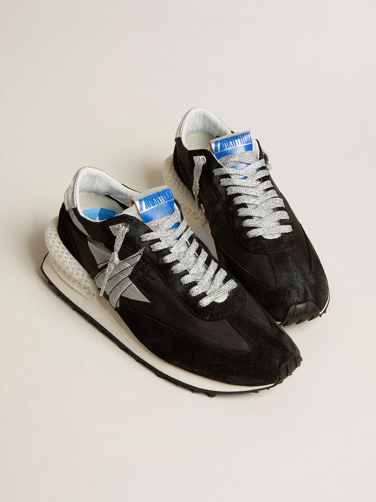 Men’s Marathon with black ripstop nylon upper and silver star