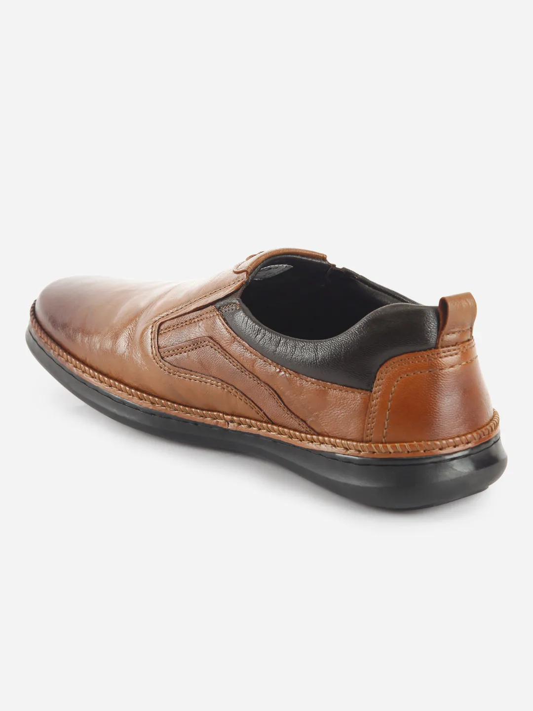 Men's Tan Dual Tone Comfort Slip On (ID1113)