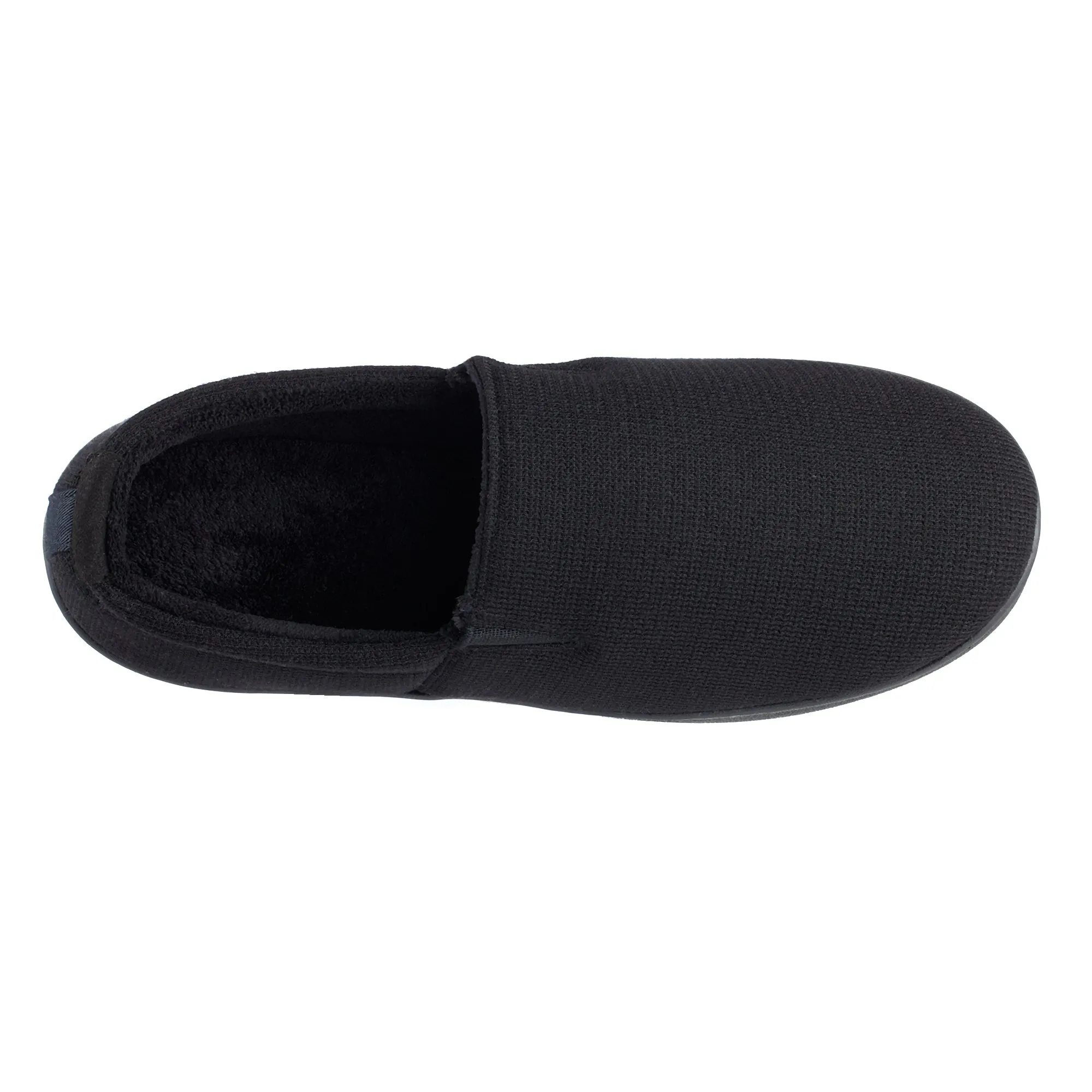 Men's Textured Knit Kai Closed Back Slippers with Gel-Infused Memory Foam