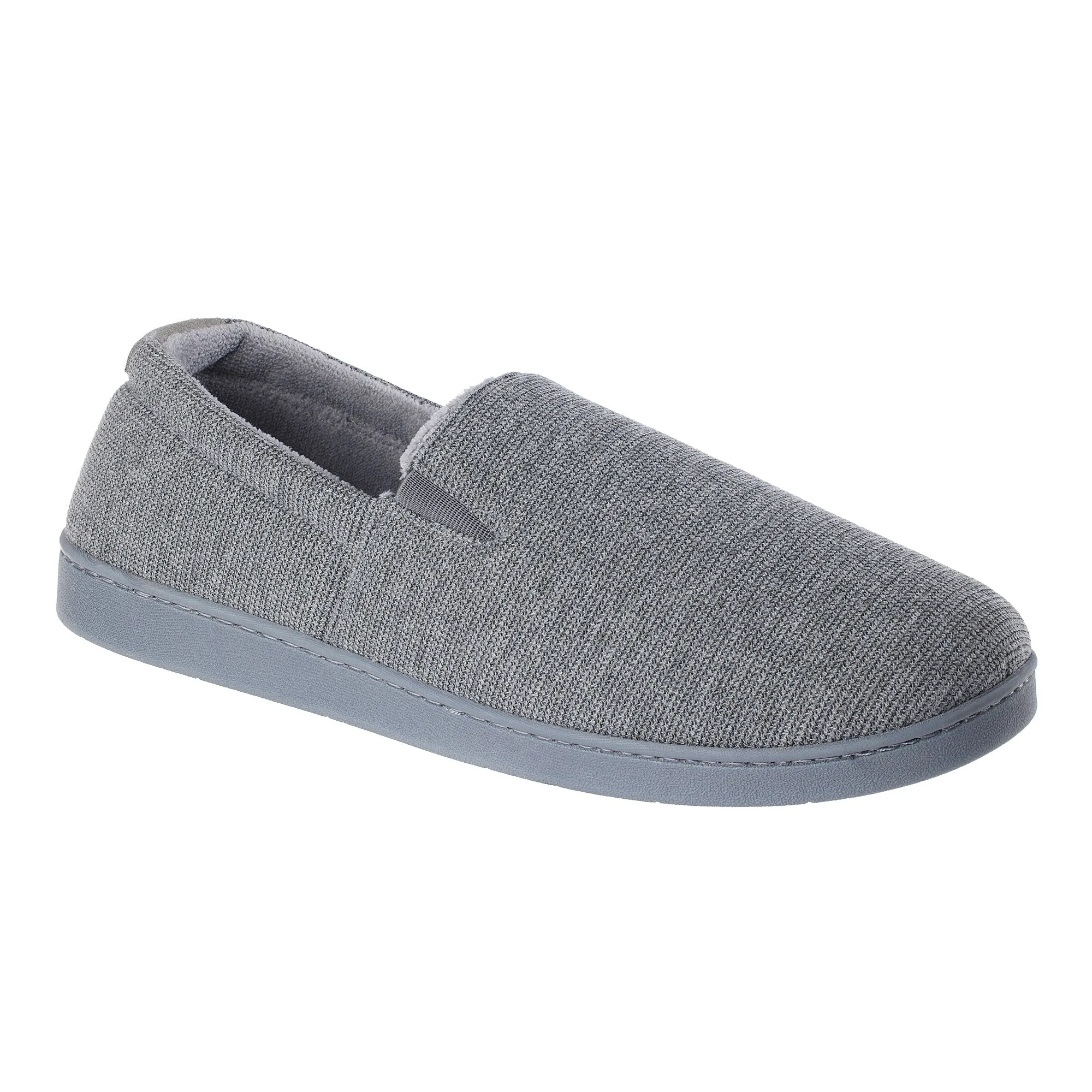 Men's Textured Knit Kai Closed Back Slippers with Gel-Infused Memory Foam