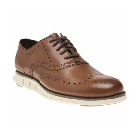 Men's ZEROGRAND Wingtip Oxford British Tan Men's ZEROGRAND Wingtip Oxford British Tan