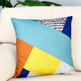 Multicolor Puzzle Printed Pillow Multicolor Puzzle Printed Pillow