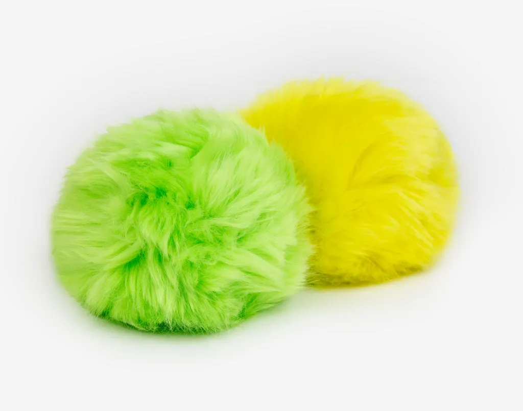 Neon Yellow and Neon Green Pom Pack