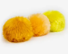 Neon Yellow, Rusty Yellow and Cantaloupe Pom Pack Neon Yellow, Rusty Yellow and Cantaloupe Pom Pack