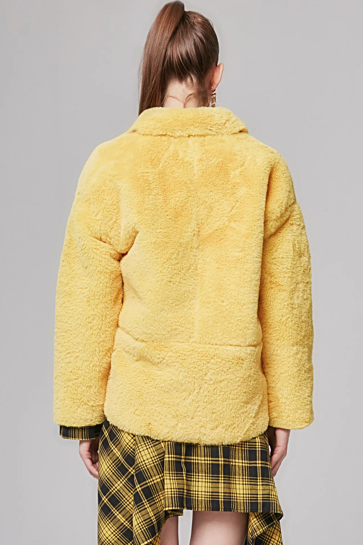 Nicole Cropped Faux Fur Jacket