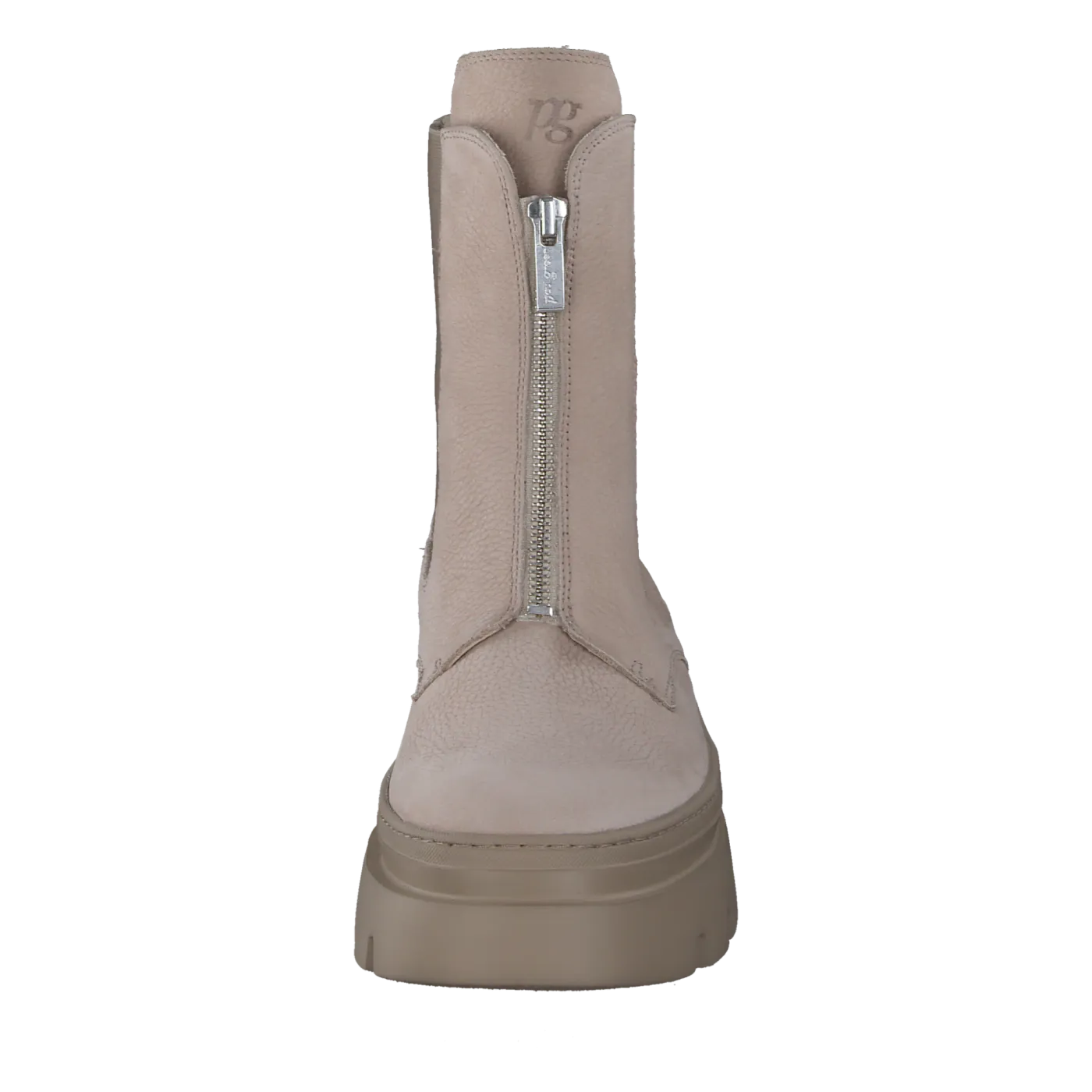 PAUL GREEN Taupe zip up Ankle Boot  8030