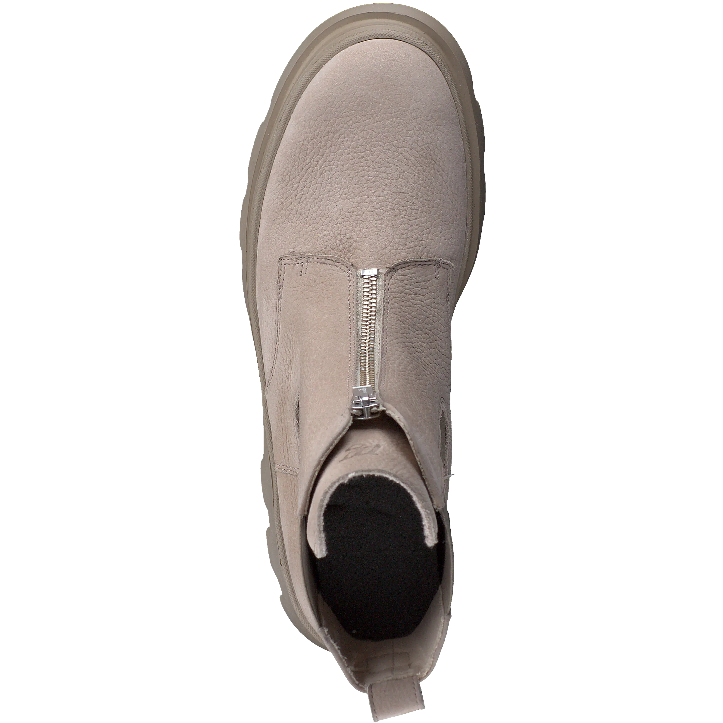 PAUL GREEN Taupe zip up Ankle Boot  8030