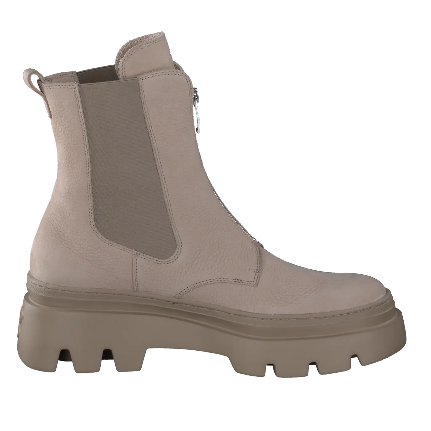 PAUL GREEN Taupe zip up Ankle Boot  8030