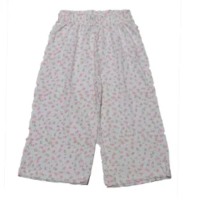 Pink Knit Textured Trouser