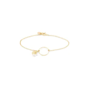 Pipa Freshwater Pearl Bracelet - Gold Pipa Freshwater Pearl Bracelet - Gold