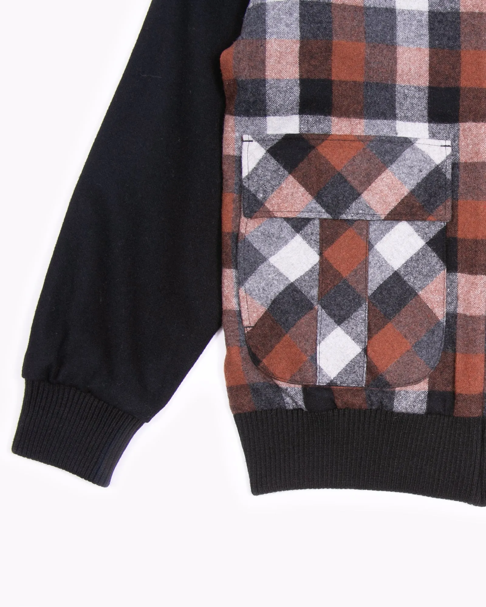 Plaid Wool Jacket - Orange Plaid