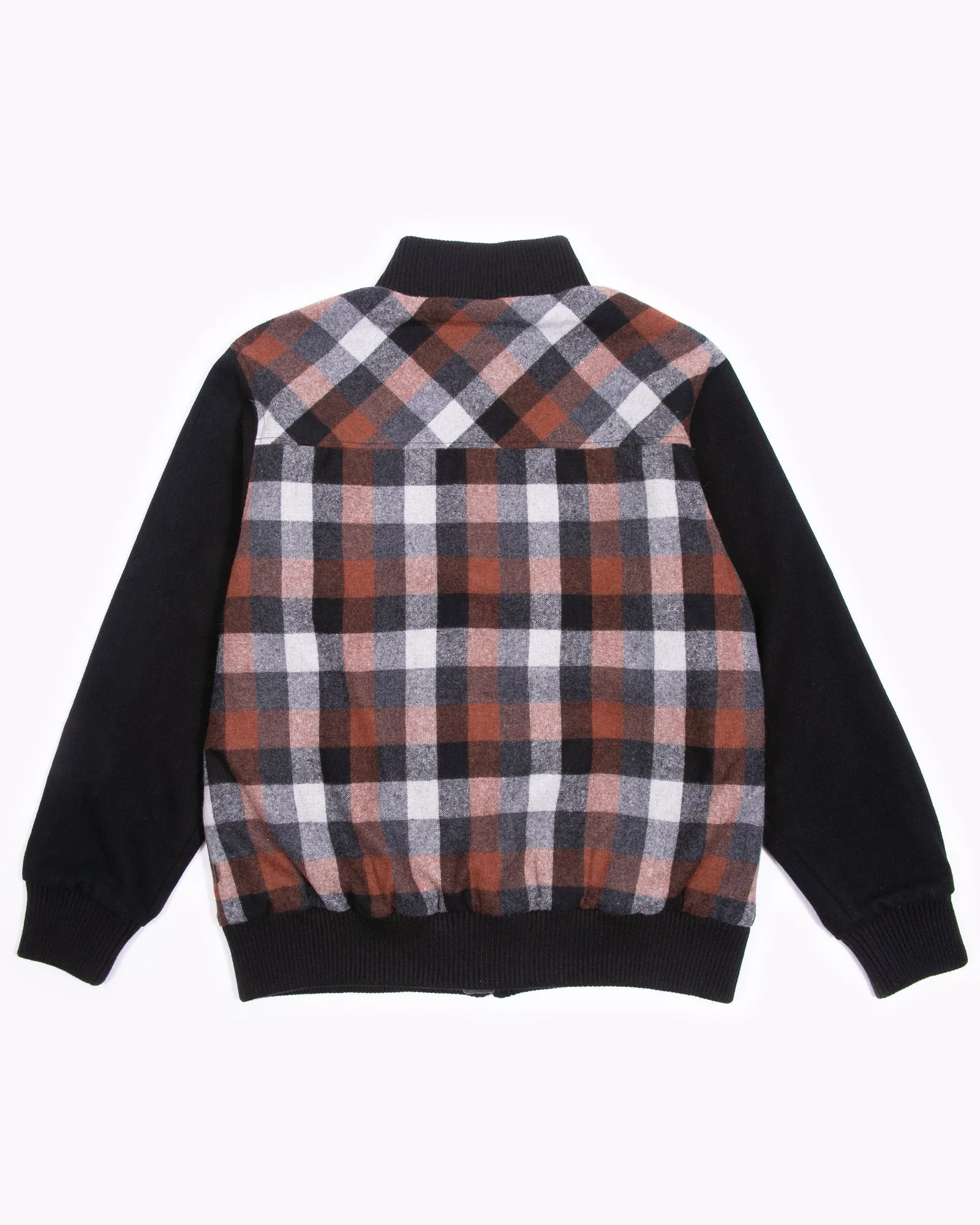 Plaid Wool Jacket - Orange Plaid