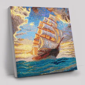 "Courageous Voyage" by Thomas Kinkade Crystal Art Kit 30x30cm "Courageous Voyage" by Thomas Kinkade Crystal Art Kit 30x30cm