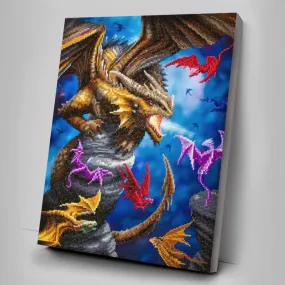 "Dragon Clan" by Anne Stokes Crystal Art Kit 40x50cm "Dragon Clan" by Anne Stokes Crystal Art Kit 40x50cm