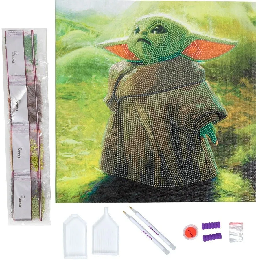 "Grogu" Crystal Art Kit 30x30cm