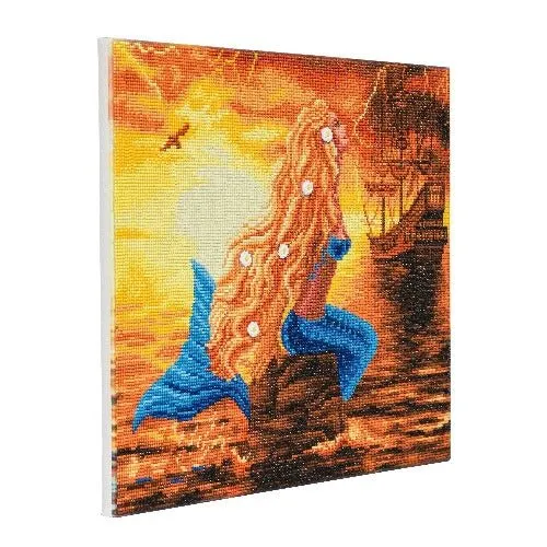 "Mermaid Dreams" Framed Crystal Art Kit 40x50cm