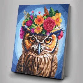 "Owl" Crystal Art Canvas Kit 40x50cm "Owl" Crystal Art Canvas Kit 40x50cm