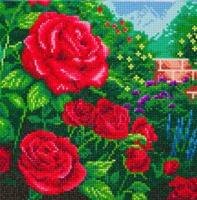 "Perfect Red Rose" by Thomas Kinkade Crystal Art Kit 30x30cm "Perfect Red Rose" by Thomas Kinkade Crystal Art Kit 30x30cm
