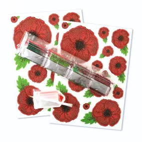 "Poppy" Crystal Art Stickers x28 "Poppy" Crystal Art Stickers x28