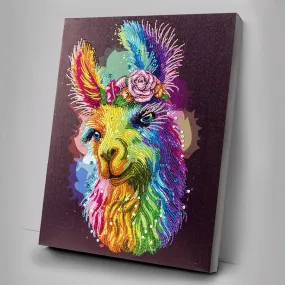 "Rainbow Smiles" Crystal Art Canvas 40x50cm "Rainbow Smiles" Crystal Art Canvas 40x50cm