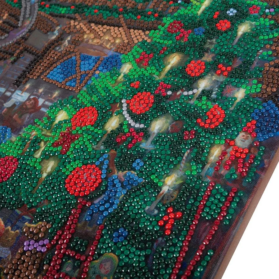 "Santa’s Workshop" by Thomas Kinkade Crystal Art Kit 40x50cm