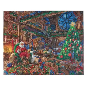 "Santa’s Workshop" by Thomas Kinkade Crystal Art Kit 40x50cm "Santa’s Workshop" by Thomas Kinkade Crystal Art Kit 40x50cm