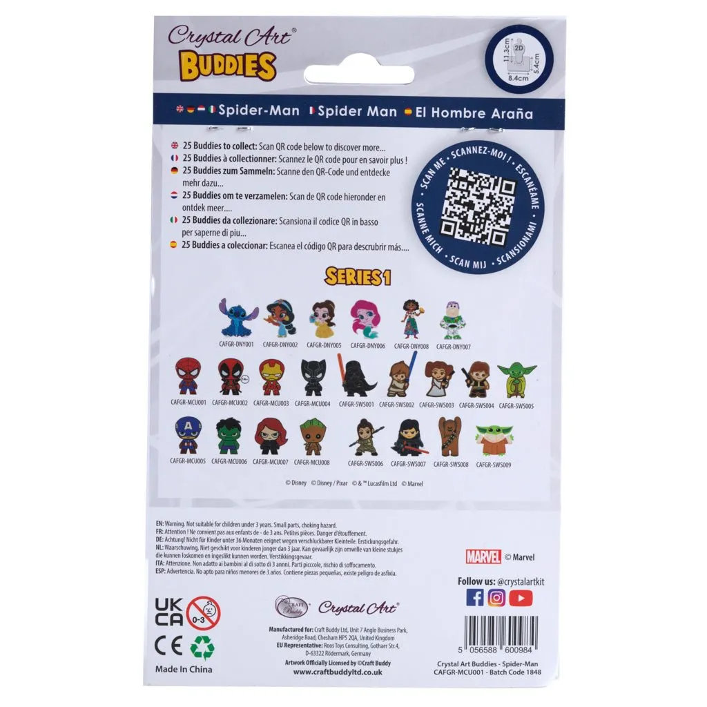 "Spiderman" Crystal Art Buddy MARVEL Series 1