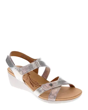 Revere Casablanca Metallic Interest Leather Sandal Revere Casablanca Metallic Interest Leather Sandal