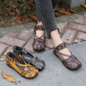 Soft Leather Handmade Retro Flat Shoes Soft Leather Handmade Retro Flat Shoes