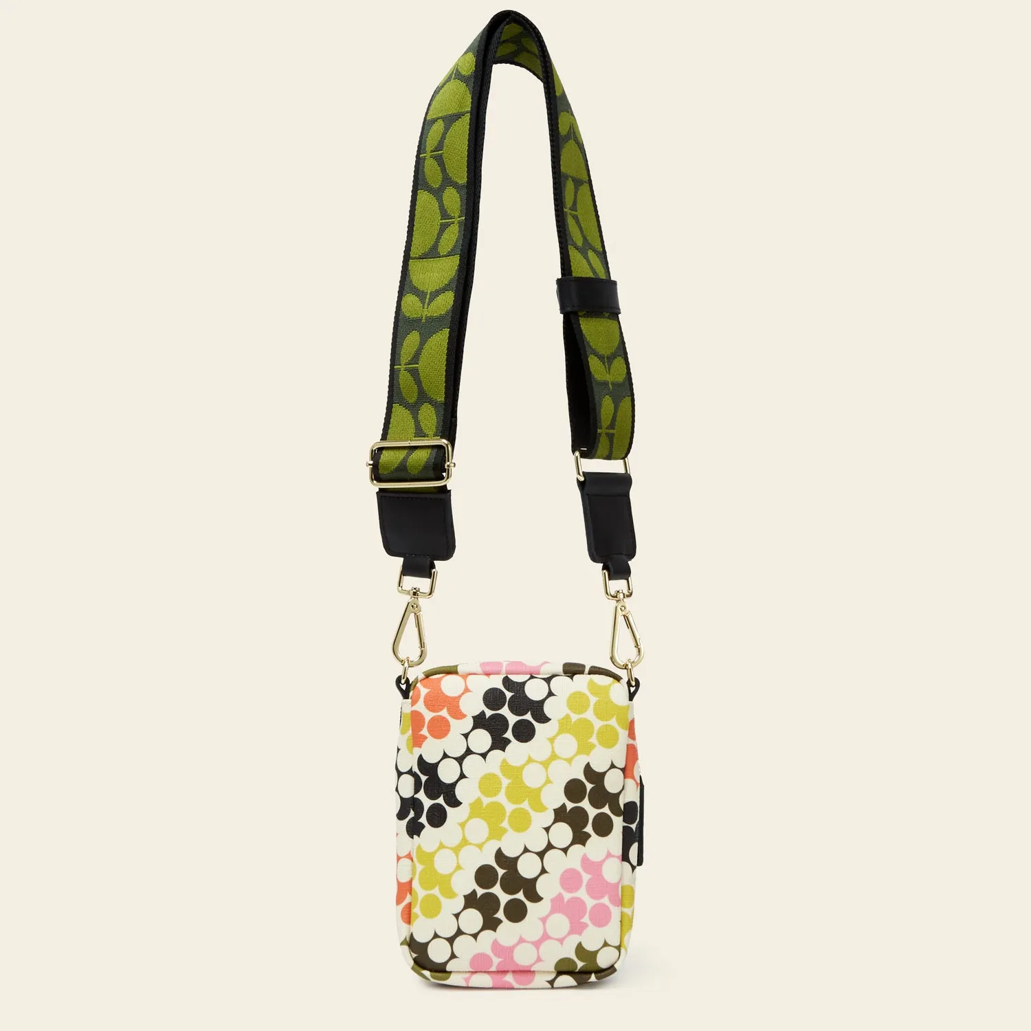 Tall Duo Crossbody - Puzzle Flower Multi