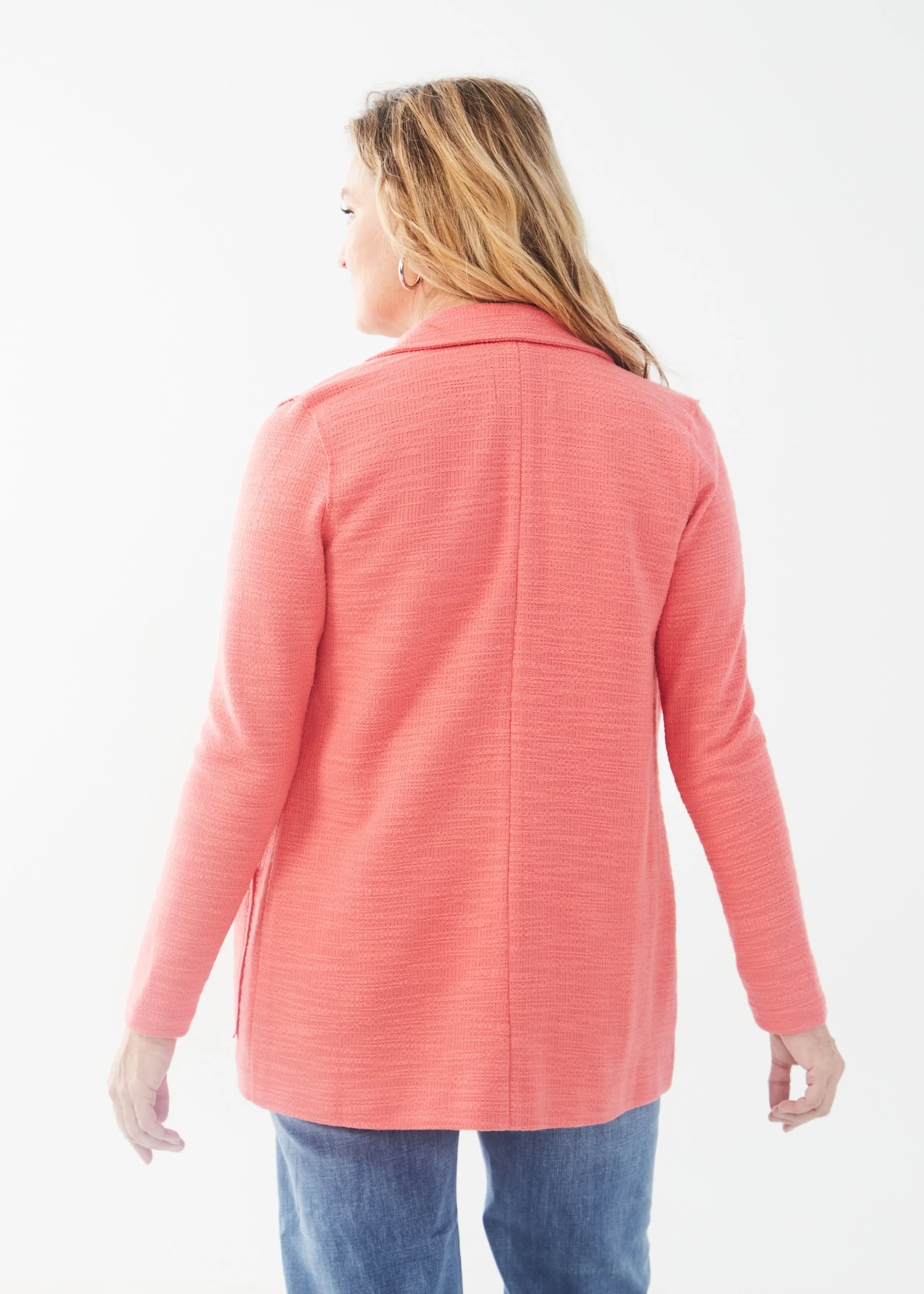 Textured Knit Blazer