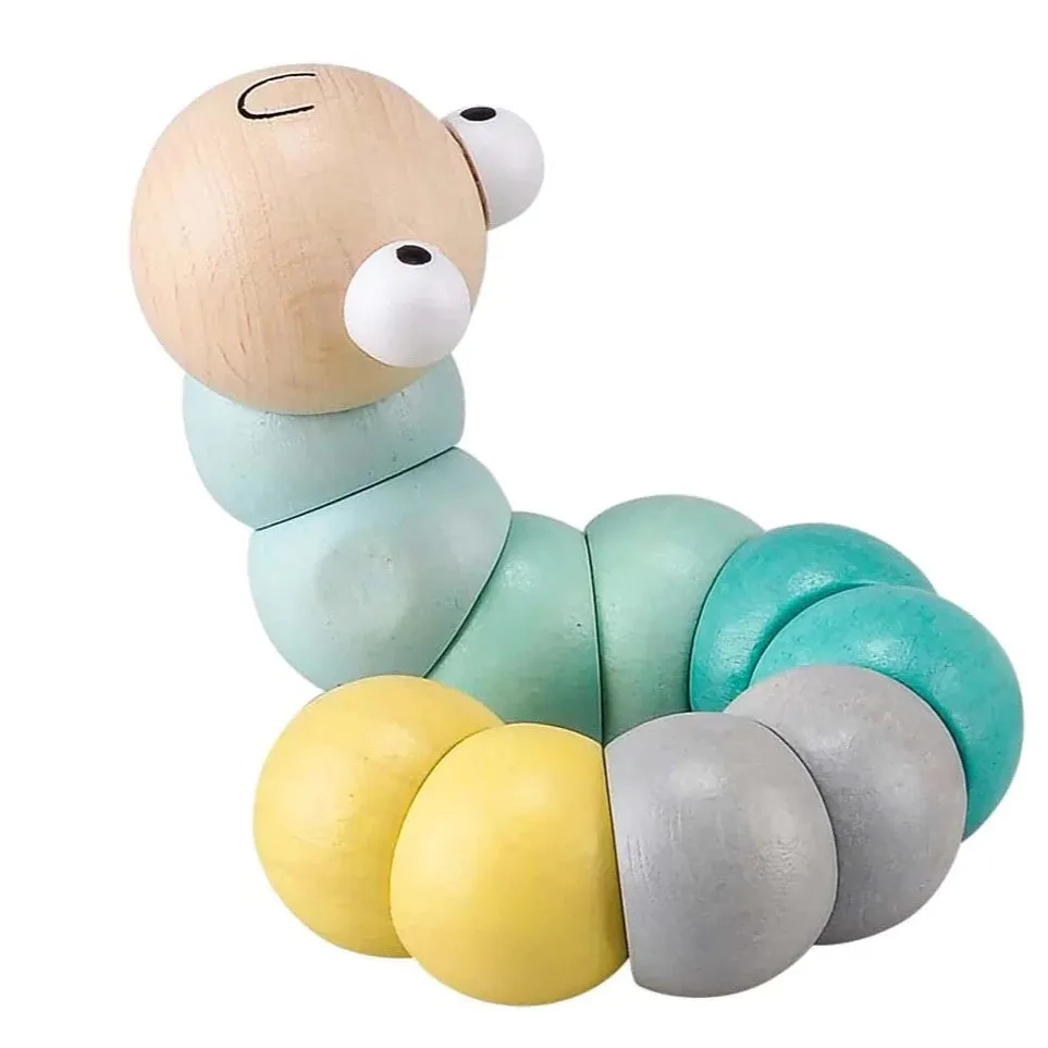 Wooden Wiggly Worm